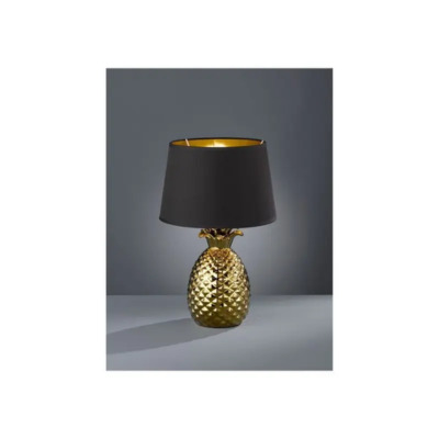 Lampe ananas, modèle Pineapple de Trio Lighting, sur fond noir